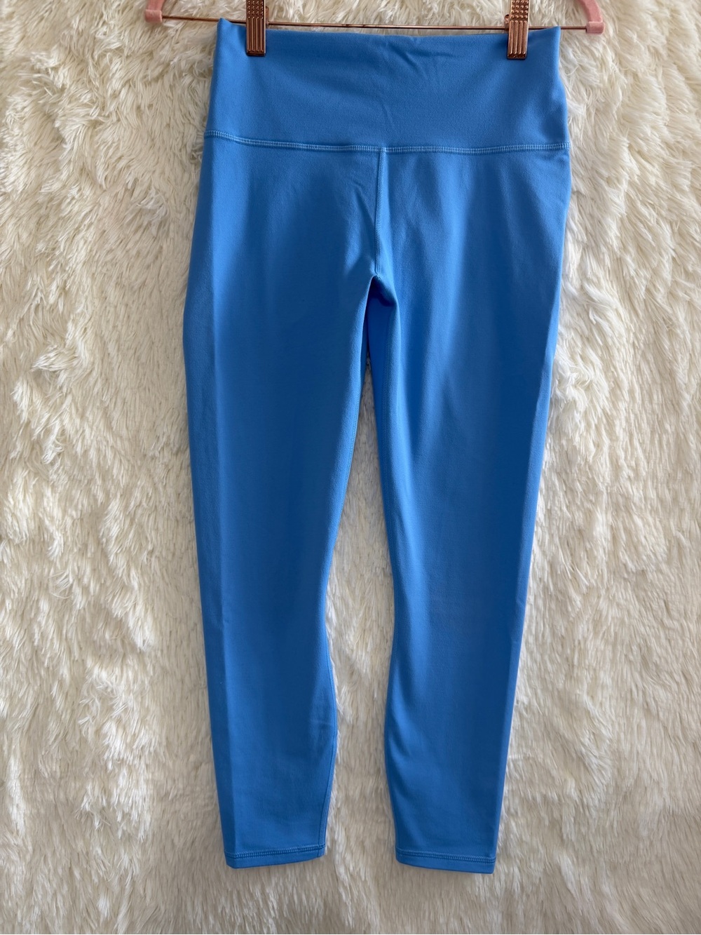Fabletics Womens Cropped Leggings Size S Blue Activewear Athleisure Yoga Gym